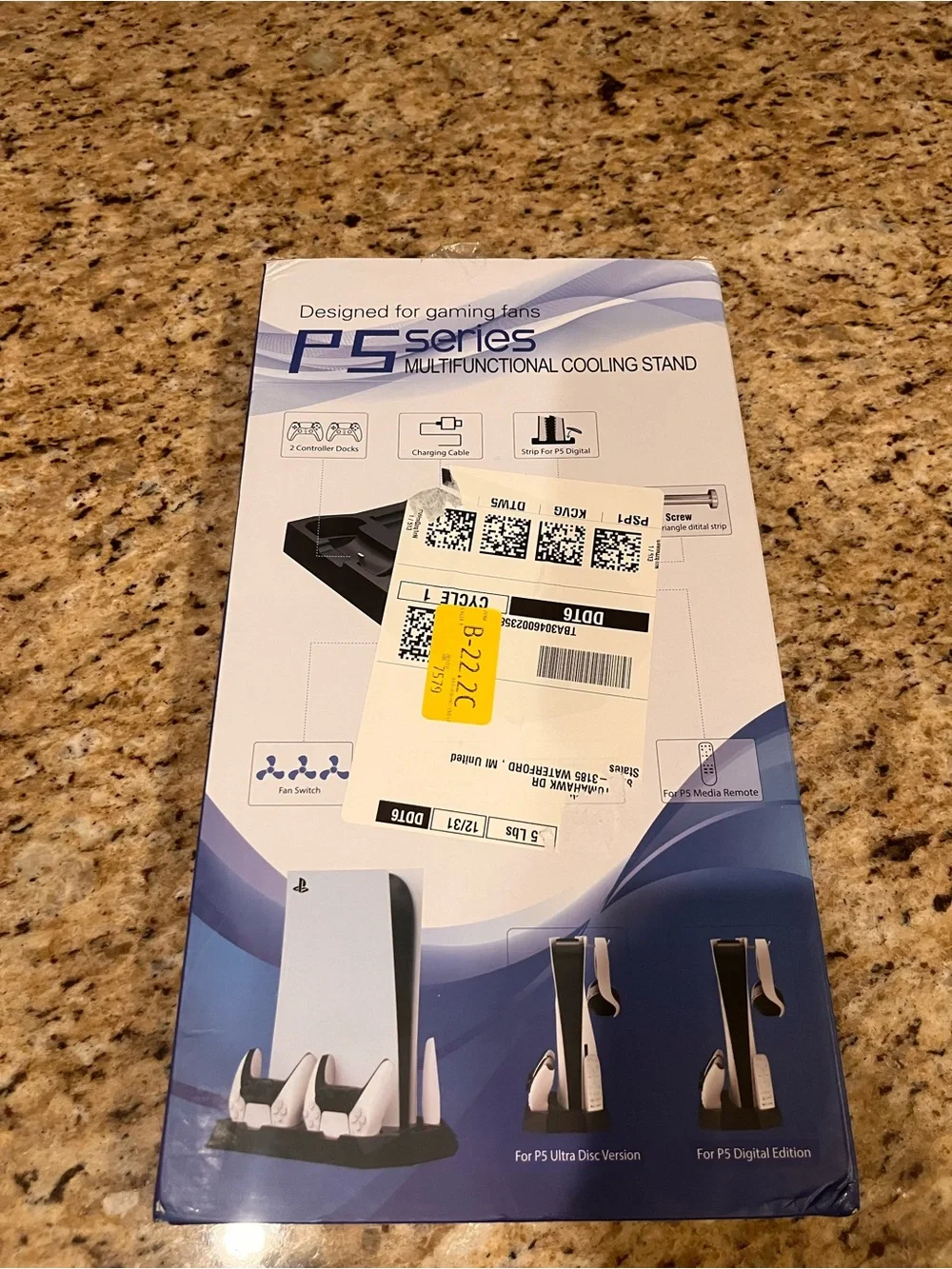 White PS5 Accessory Charging and Cooling Dock